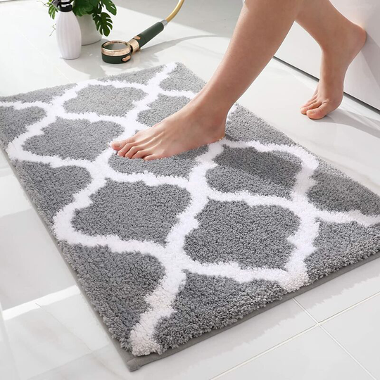 Ilovemilan - Luxury Bathroom Rug Mat, Soft and Absorbent Microfiber Bath Rugs, Non-Slip Shaggy Bath Carpet, Machine Wash Dry, Bath Mats for Bathroom