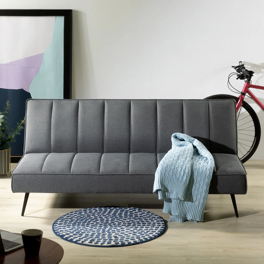 Corrigan Studio Dark Grey Quinn Sofa Bed For Flats, Guest Rooms, And Compact Spaces