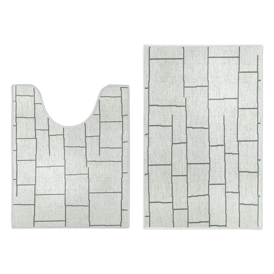 Qualls 2 Piece U-Shape Bath Mat Set