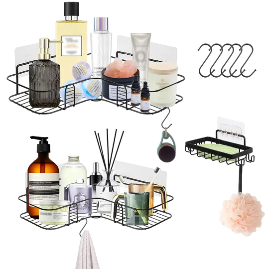 Osullivan Adhesive Mount Stainless Steel Shower Shelf