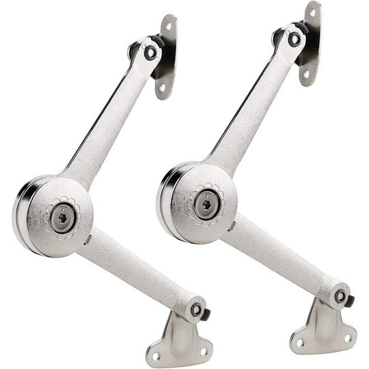 2pcs Soft Close Lid Support Hinge Toy Box Hinge Kitchen Cabinet Lid Support Support 40lb