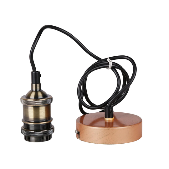 SUSPENSION FOR THE PENDANT: TILA 1X60W E27 COPPER + PATINA