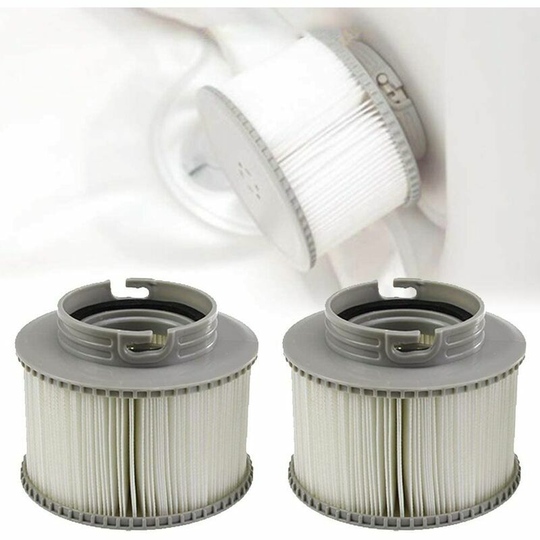 2pcs spa filter cartridges for mspa, filter cartridges replacement of pool filters for bathtub, spa, swimming pool, giving you clean and fresh water