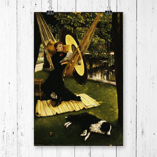 'The Hammock' by James Tissot Painting Print