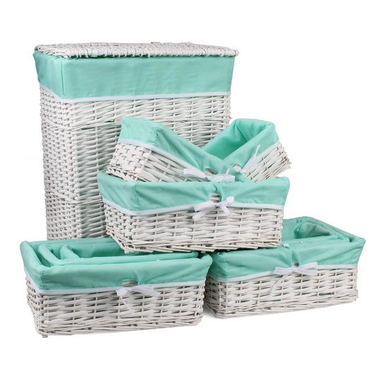 Container Wicker Laundry Set