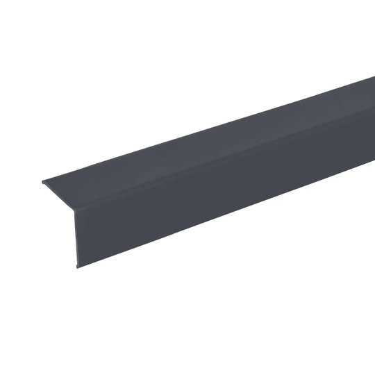 Metal 1.8 cm Thick x 2 cm Wide x 100 cm Length Corner Protection Bracket in Graphite Grey