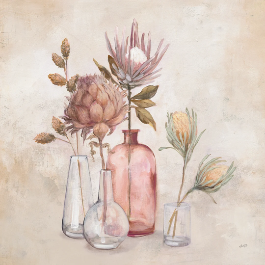 Exotic Florals by Julia Purinton - Wrapped Canvas Painting