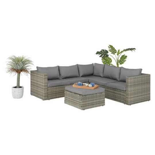 Laumer 4 Seater Corner Sofa Set