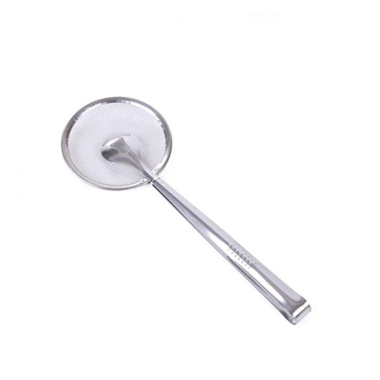 Stainless Steel Kitchen Leak Spoon Filter Fried Oil Spoon Oil Spoon Drain Food Clip Filter