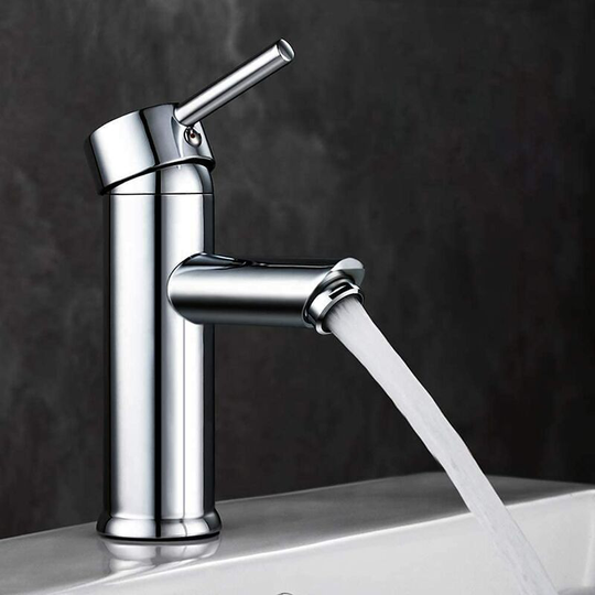 Bathroom Faucet, Modern Bathroom Sink Faucet with Durable Copper Body Design and Hot and Cold Adjustable Basin Mixer Tap, Suitable for Bathroom Sink