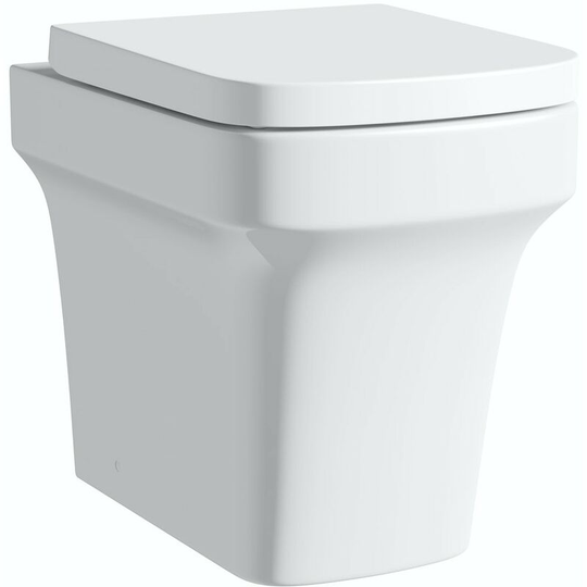 Mode Carter back to wall toilet with soft close seat - White