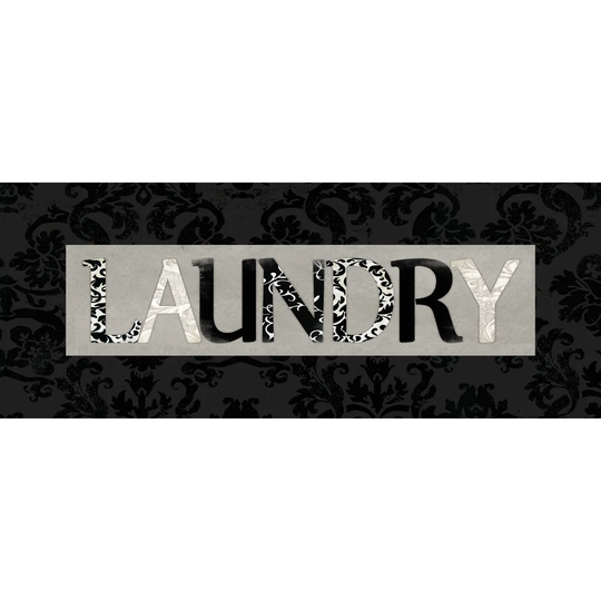 Pattern Mat Laundry - Wrapped Canvas Textual Art Print