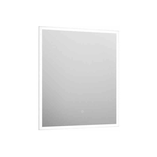 Angelo Illuminated Led Mirror With Shaver Socket - 600mm x 700mm - Clear - Tissino