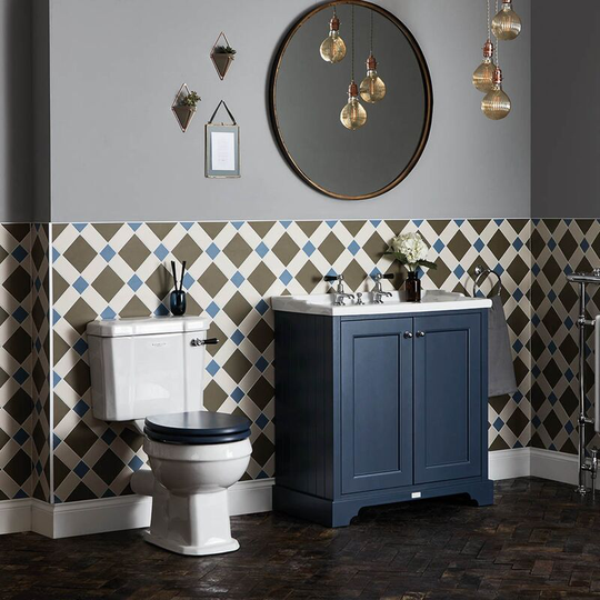Fitzroy Bathroom Suite with Floor Standing Vanity Unit 600mm - 3TH - Bayswater