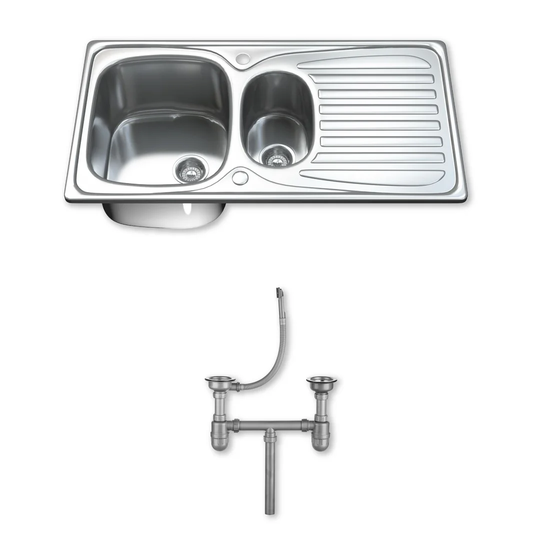 95cm x 50cm Stainless Steel Kitchen Sink