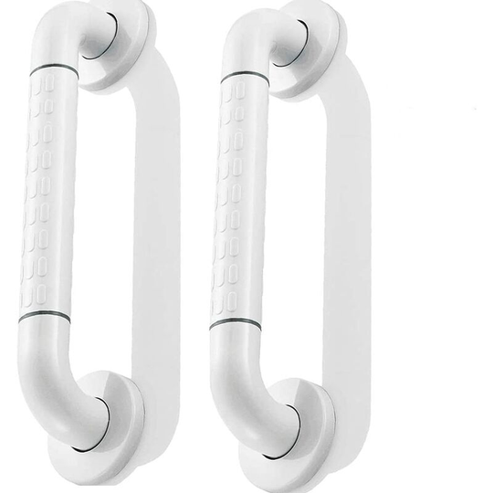 Suction Cup Shower Handle, 2pcs Stainless Steel Toilet Grab Bar with Fluorescence, for Bathtubs and Toilets - Elderly, Disabled, Pregnant - 39cm