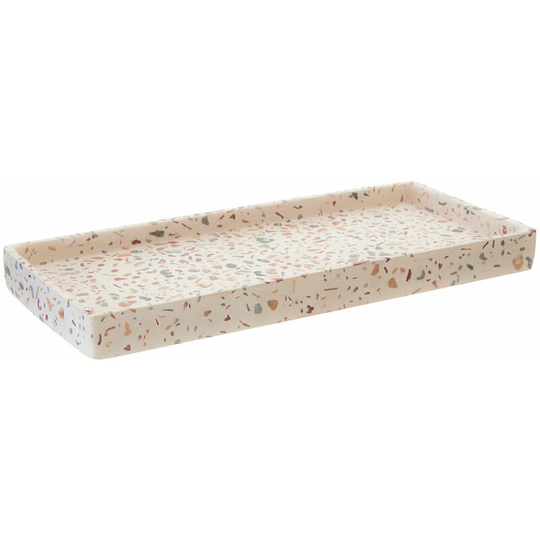 Vanity Tray Durable Bathroom Trays With Multi-Colored Finish Modern Rectangular Concrete Trays 11 x 2 x 25 - Premier Housewares