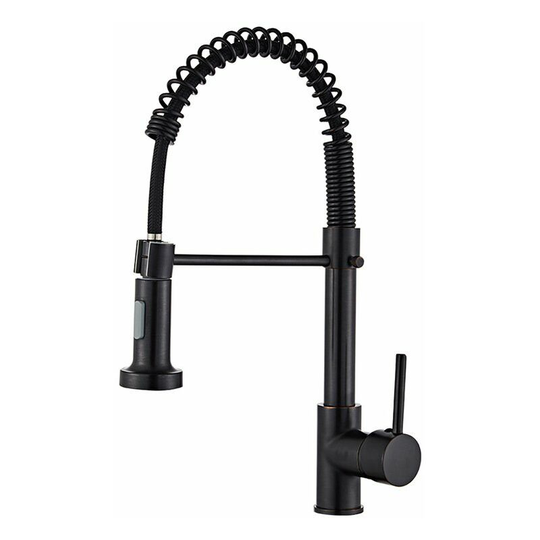 Black Kitchen Faucets With Pull Out Sprayer Single Kitchen Faucet Kitchen Sink Faucet Solid Brass Faucets Matte Black.