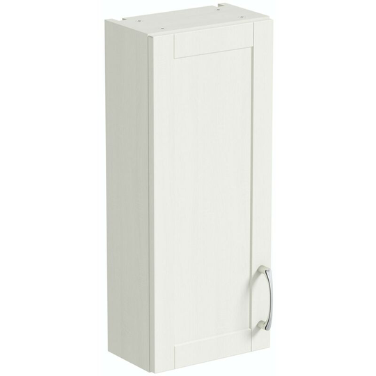 Newbury white wall hung cabinet 720 x 300mm - White - Reeves