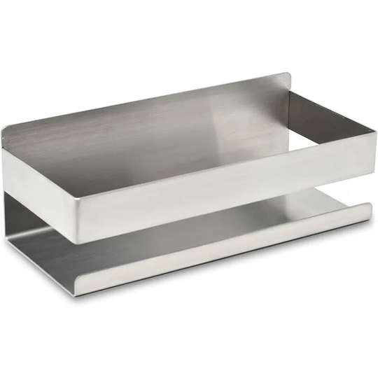 Bathroom shelf for shampoo and shower gel Chrome shower storage Shower shelf without drilling Shower support with suction cup Silver shower soap
