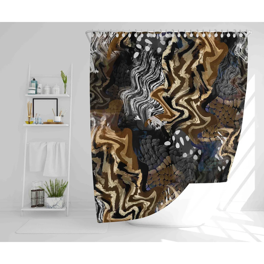 Rani Polyester Shower Curtain Set
