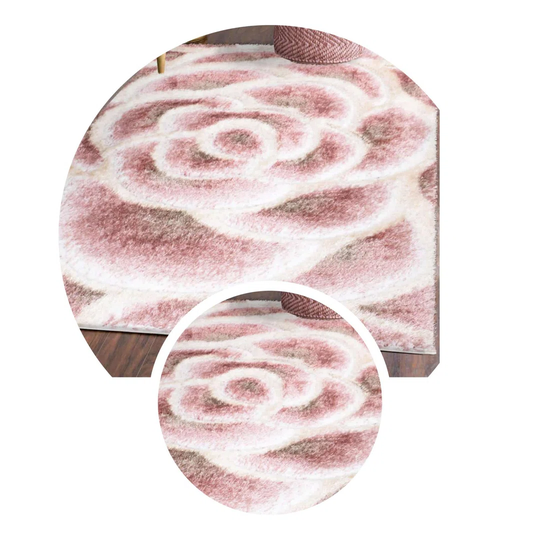 Taylortown Ultra Soft Pink/White Rug