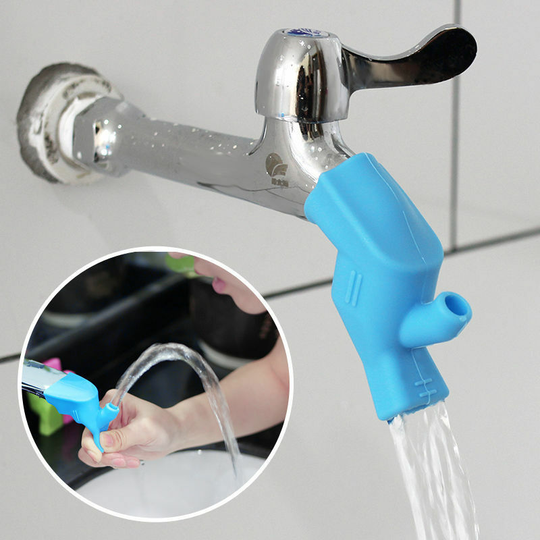 Bett High Elasticity Silicone Faucet Extension Outdoor Hand Washing Drinking Water Sink Faucet Extension Accessories Faucet Cover for Kitchen Bathroom