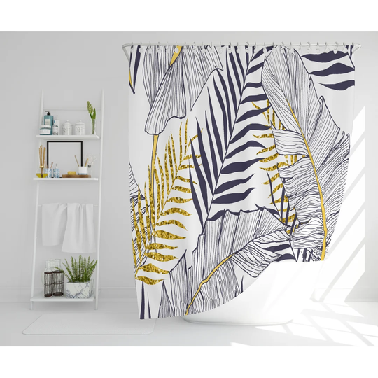 Caigan Polyester Shower Curtain Set
