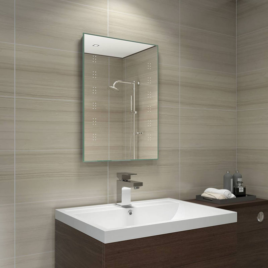 Delta 700 x 500 mm Battery Powered Illuminated led Mirror