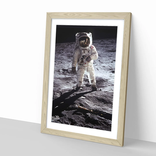 'Buzz Aldrin Moon Landing Space' Framed Photographic Print