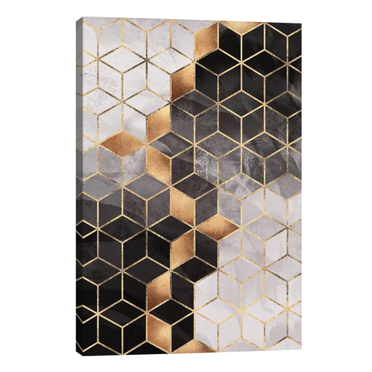 Smoky Cubes I by Elisabeth Fredriksson - Wrapped Canvas Graphic Art Print