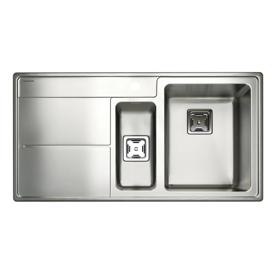 Arlington 98.5 x 50.8cm Kitchen Sink in Stainless Steel