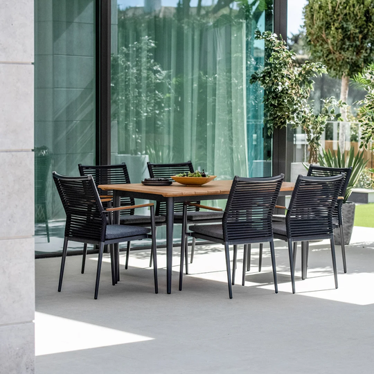 Metzger 6 Seater Dining Set with Cushions