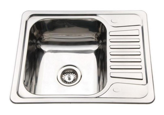 Polished 304/0.8mm Stainless Steel Small Inset CounterTop Mount Kitchen Sink B58