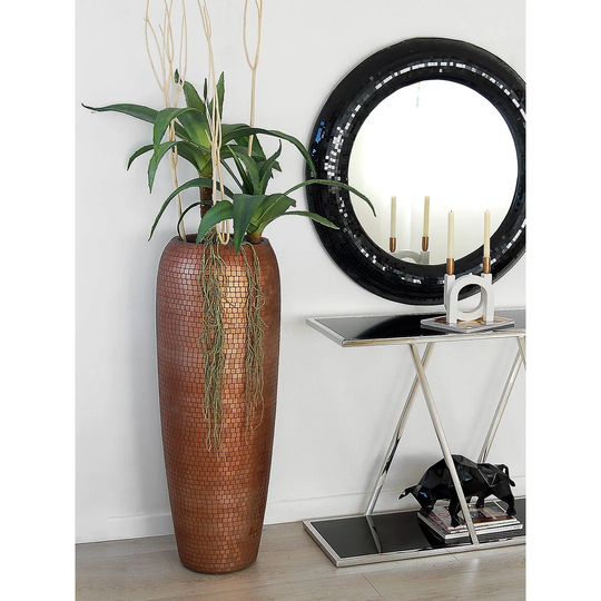 Sarben Brown 87Cm Resin Floor Vase