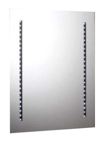 Orcus 500mm x 650mm Battery Operated Illuminated 46 led Mirror - Chrome