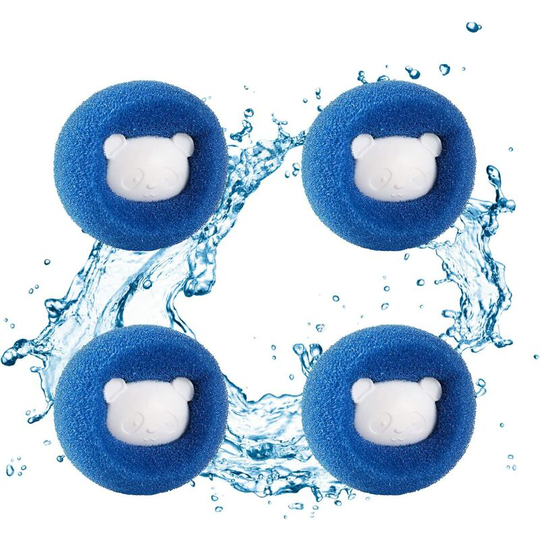 4 pcs Pet-Hair-Remover-for-Laundry Anti-Winding-Pet-Hair-Remover-for-Washing-Machine Reusable-Lint-Remover-Catcher-for-Clothing-Dog-Cat-Pet-Hair