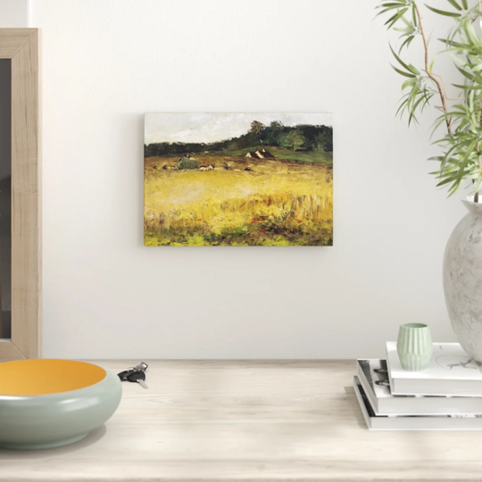 'Wheat Field' by William Merritt Chase Painting Print