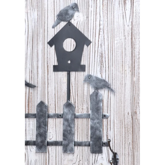 Pasque Wall Coat Rack with 6 Coat Hooks