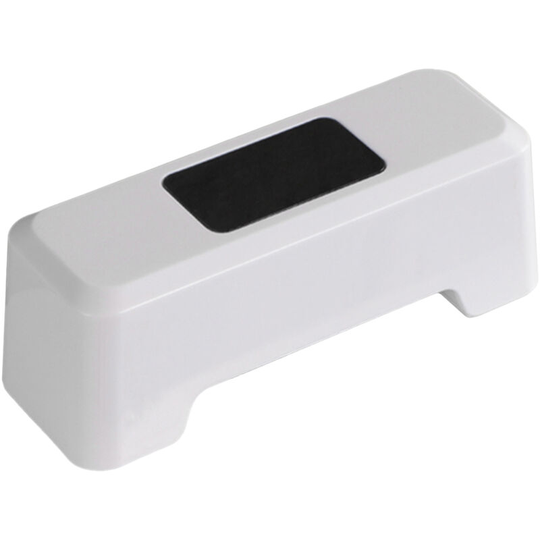 Touchless Infrared Induction Toilet Push Button Touchless Toilet Flush Valve Push Button Smart Sensor Close Tool, White - White