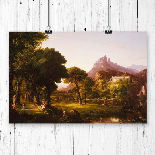 'Dream of Arcadia' by Thomas Cole Graphic Art