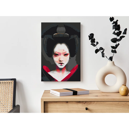 Black Geisha - Unframed Painting on Canvas