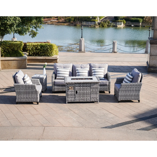 Ondrasek 5 Seater Rattan Sofa Set