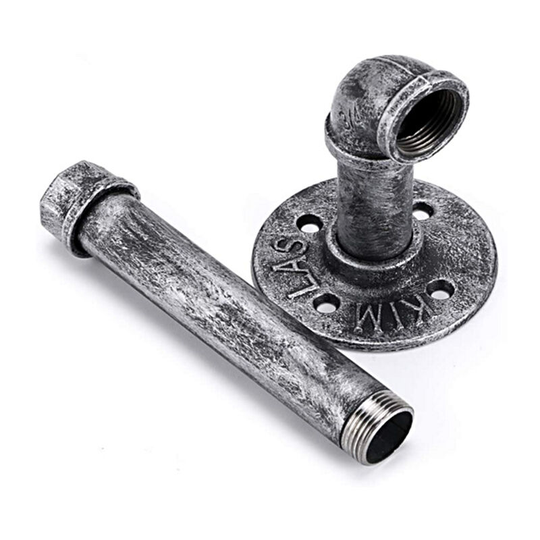 Retro toilet paper holder industrial design retro metal tube wall mounted toilet paper holder