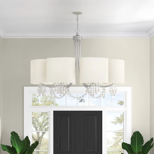 8-Light Shaded Chandelier