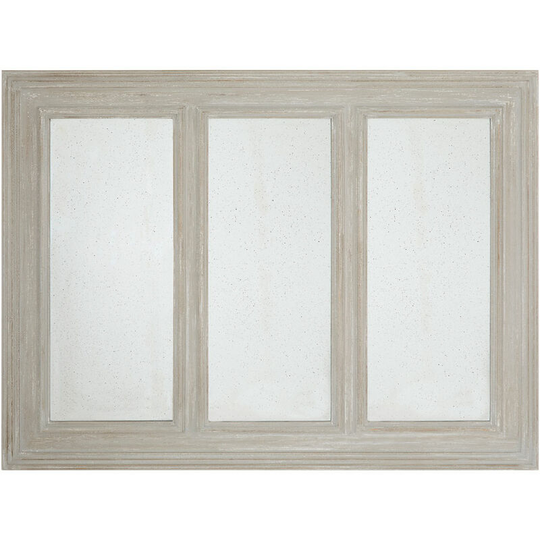 3 Section Brown Ash With Gold Frame Wall Mirror For Bedroom / Hallway / Bathroom Minimal and Contemporary w139 x d3.5 x h103cm - Premier Housewares