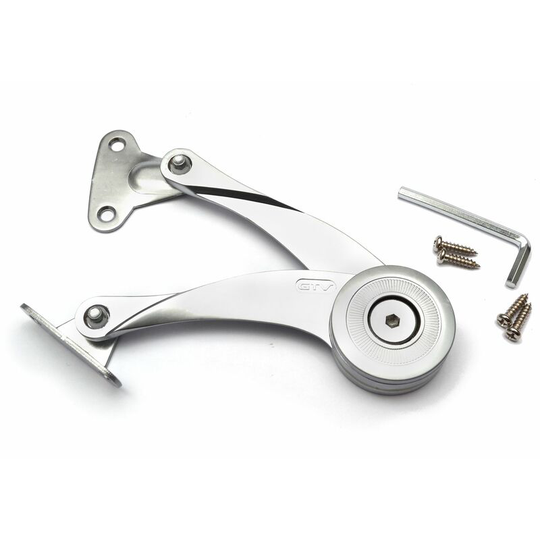 Cabinet Mechanical Adjustable Lift Door Hinge Soft - Colour Aluminium