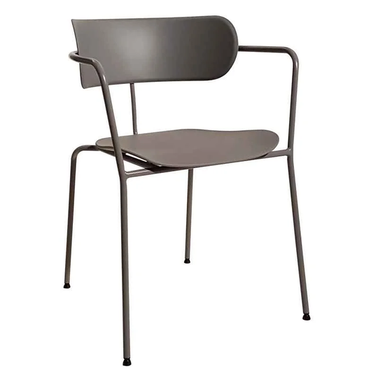 Set Of 4 KINGS CROSS Armchairs In Metal With Polypropylene Back And Seat