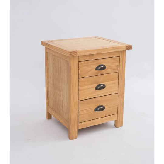 Vincent 3 Drawer Bedside Table