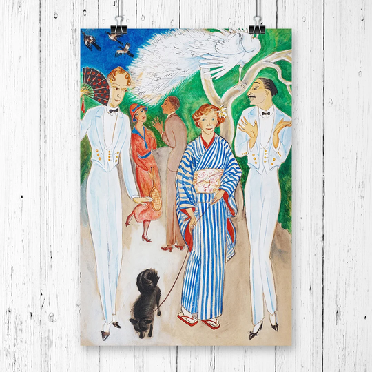 'Svarta Diana' by Nils von Dardel Painting Print